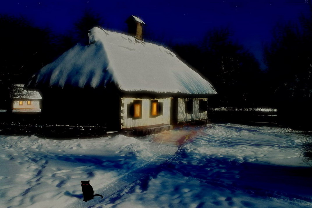 Ночные хаты. Деревня Диканька в ночь перед Рождеством. Хутор зимний близ Диканьки. Вечера на хуторе близ Диканьки деревня. Зимняя деревня вечера на хуторе близ Диканьки.