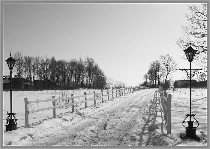 photo "Winter lanterns." tags: landscape, winter