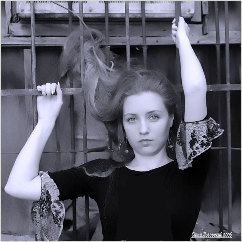 photo "Portrait in style industrial glamour" tags: portrait, woman