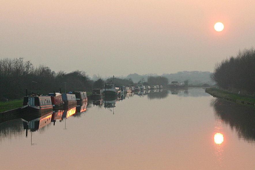 фото "Slimbridge Sunset" метки: пейзаж, вода, закат