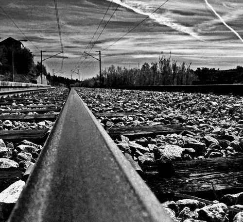 photo "To nowhere..." tags: black&white, 