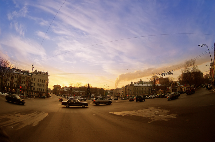 photo "moscow winter (-15oC)" tags: architecture, landscape, sunset