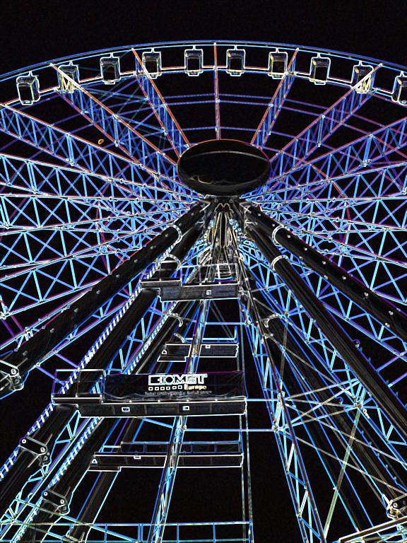 фото "Neon wheel ..." метки: абстракция, 