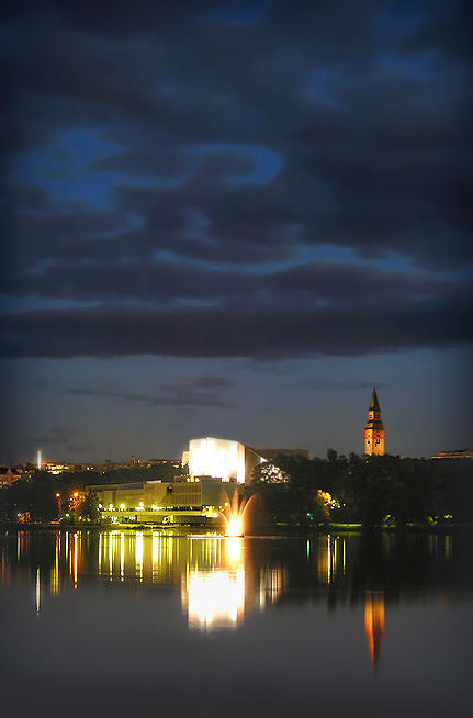 photo "Nocturne..." tags: architecture, landscape, night