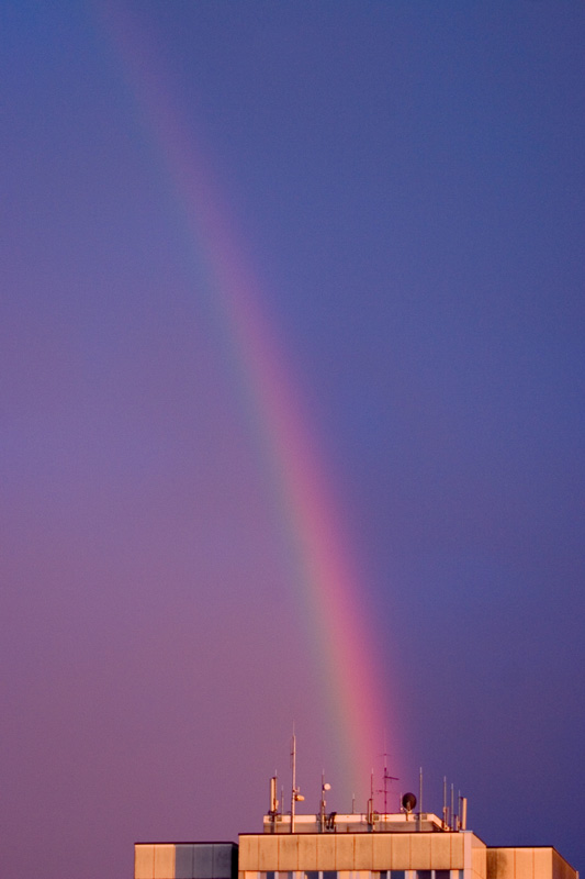 photo "rainbow on the roof" tags: landscape, nature, 