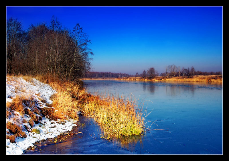 фото "Река Нерль. Первый снег." метки: пейзаж, осень