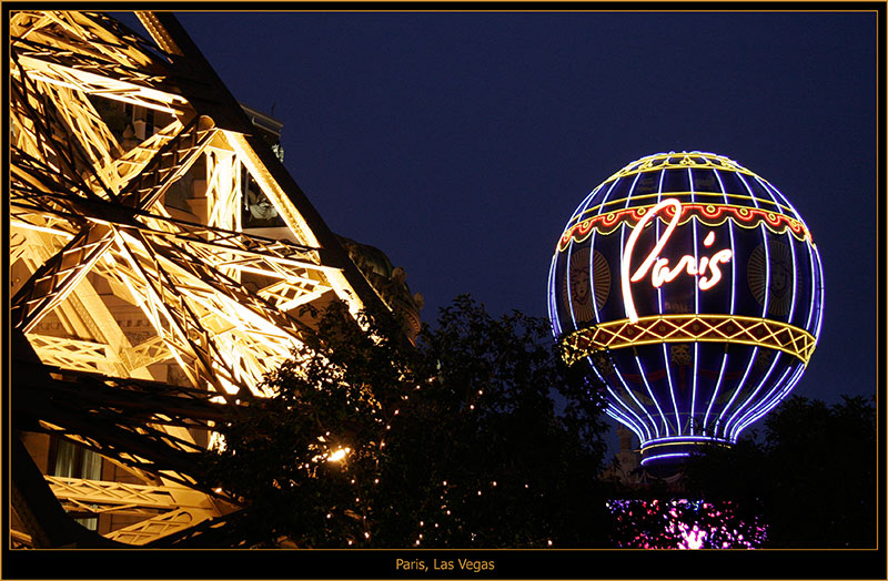 photo "Paris, Las Vegas" tags: architecture, landscape, night