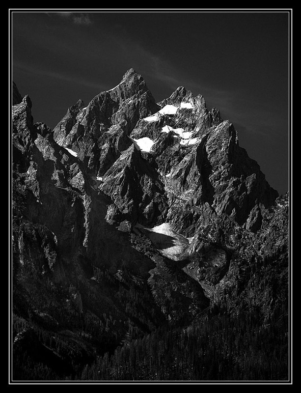 photo "Moonlight" tags: landscape, black&white, mountains