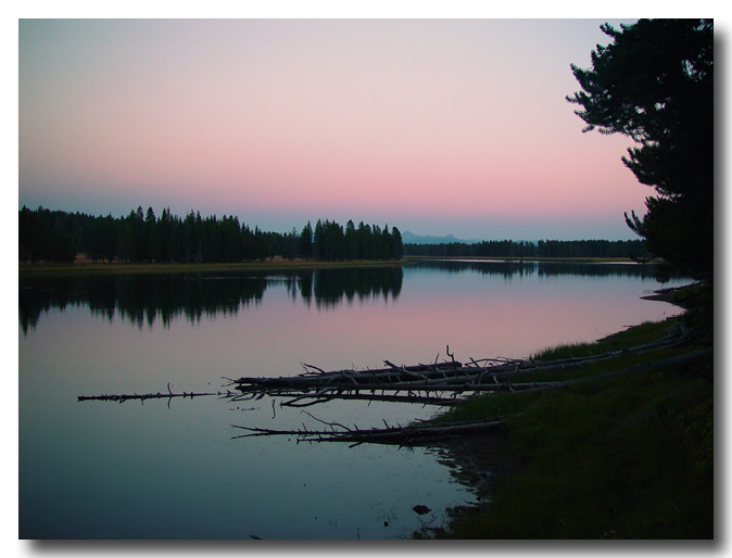 photo "Rose Sunset on Yellowstone River" tags: landscape, sunset, water