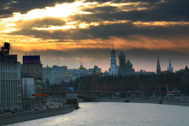 фото "Всполохи заката" метки: архитектура, пейзаж, закат