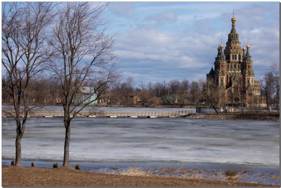 фото "Собор Петра и Павла в Петергофе" метки: архитектура, пейзаж, весна