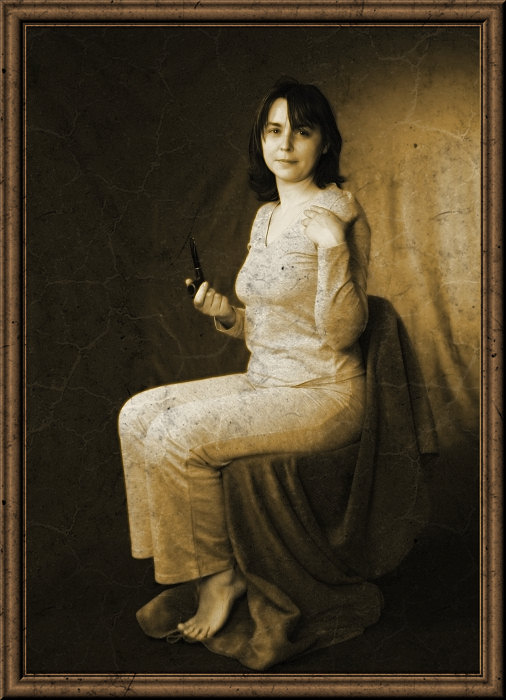 photo "Portrait of lady with a pipe" tags: portrait, woman