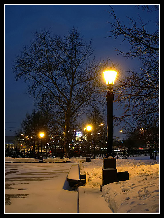 photo "Evening" tags: landscape, night, winter