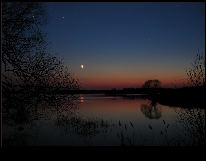 photo "Night light..." tags: landscape, sunset, water