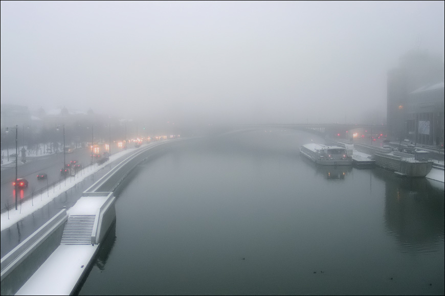 photo "The big fog! Kind on  the Kremlin)))" tags: architecture, landscape, 