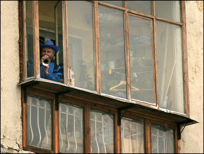 photo "The football fan" tags: genre, 