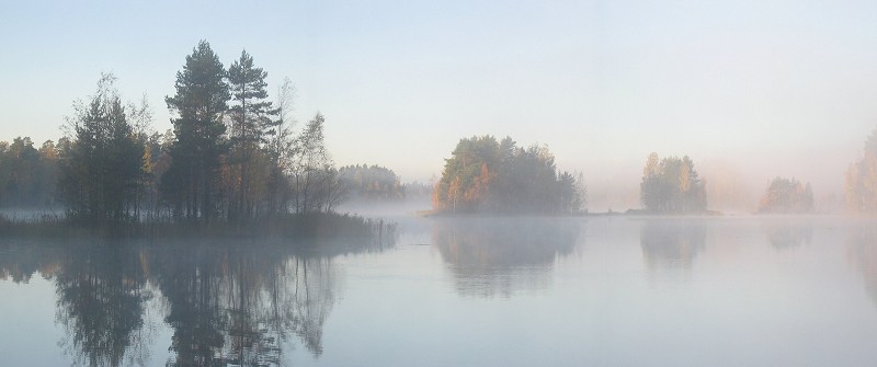 фото "Autumn's misty morning" метки: пейзаж, вода, осень