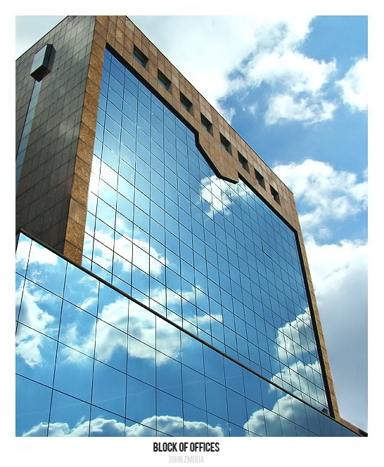 photo "Block of offices" tags: architecture, landscape, clouds