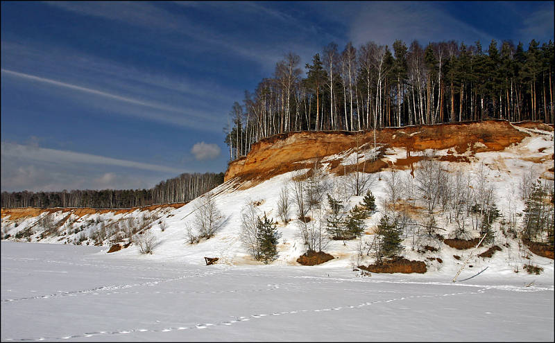 photo "Spring thawing of a snow" tags: landscape, clouds, spring