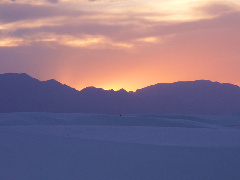 photo "Sunset over White Sands" tags: landscape, travel, North America, sunset