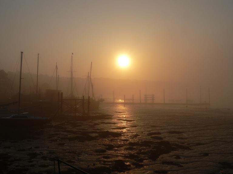 photo "Foggy morning sunrise" tags: landscape, sunset, water