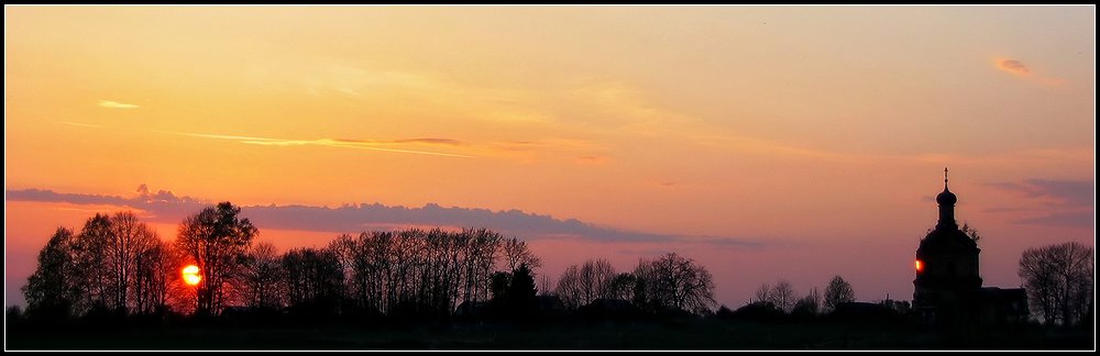 photo "***" tags: landscape, forest, sunset