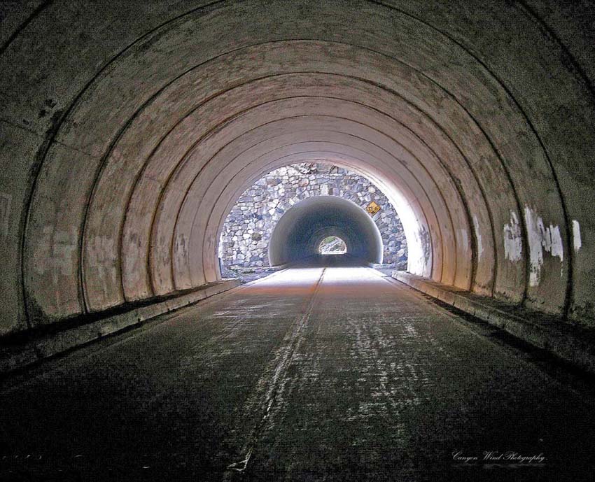 фото ""Light at the end of the tunnel"." метки: путешествия, пейзаж, Северная Америка, горы