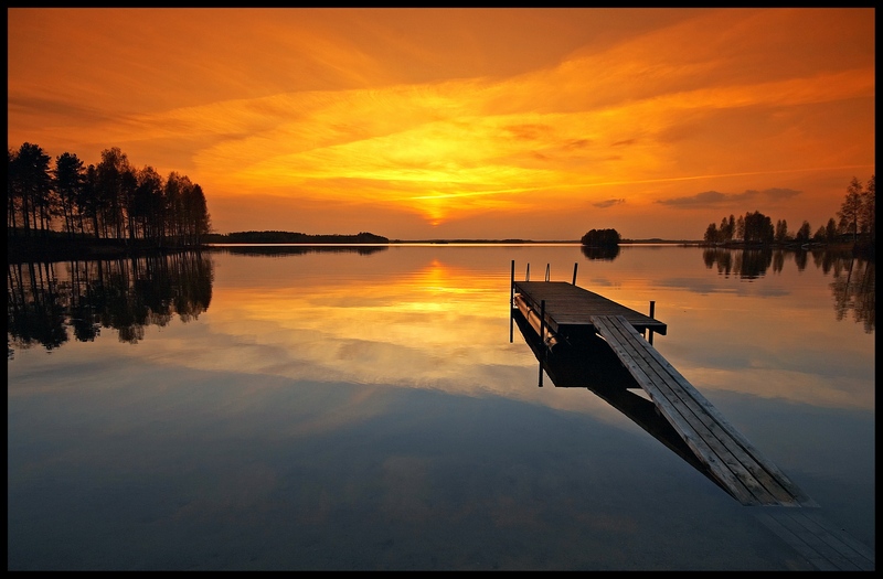 фото "Sunset pier" метки: пейзаж, закат