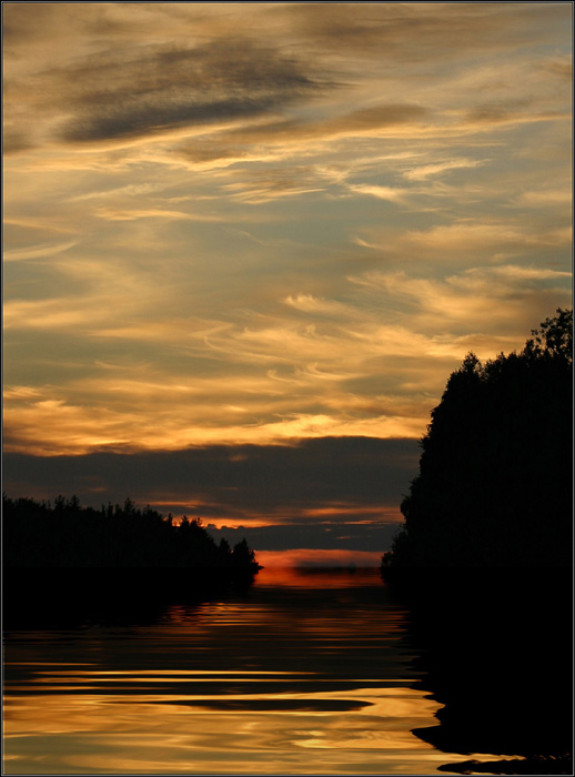 photo "The White Night and Lake" tags: landscape, night, sunset