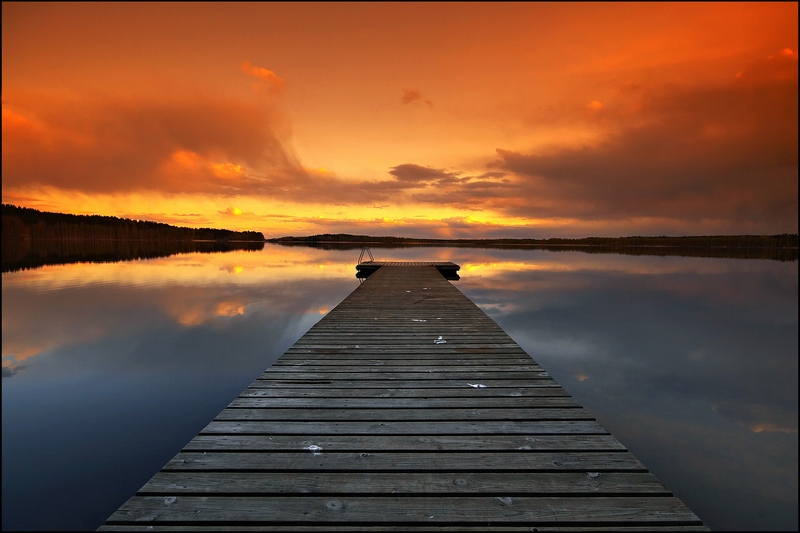 photo "Sunset jetty" tags: landscape, sunset
