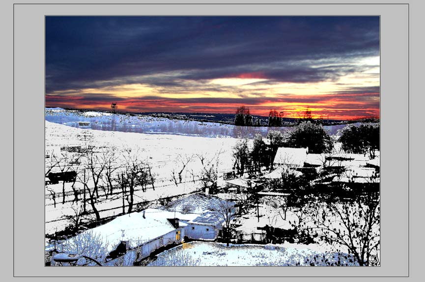 photo "А из нашего окошка..." tags: landscape, winter