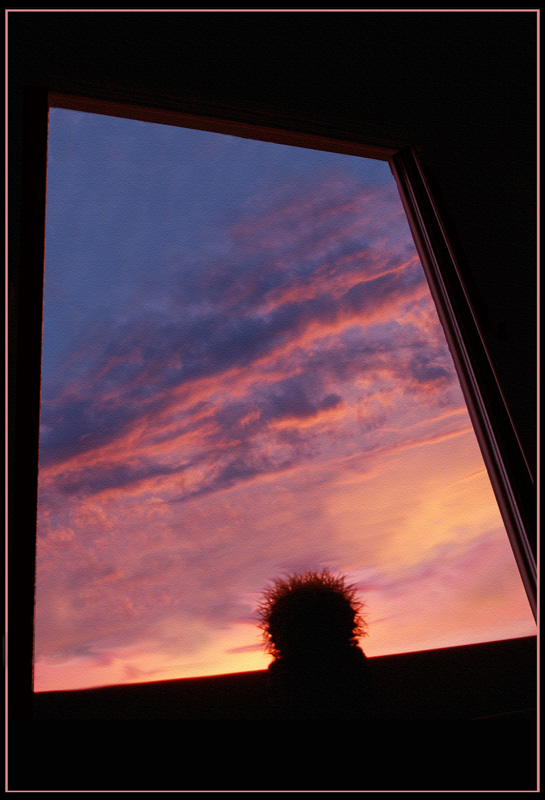 photo "Through the window" tags: landscape, abstract, sunset