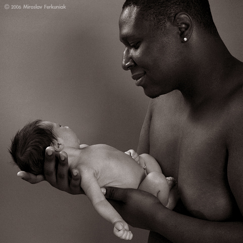 фото "Father & Baby" метки: черно-белые, 