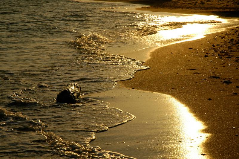 фото "Golden sea" метки: пейзаж, вода, закат