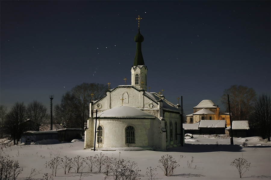 photo "***" tags: landscape, night, winter