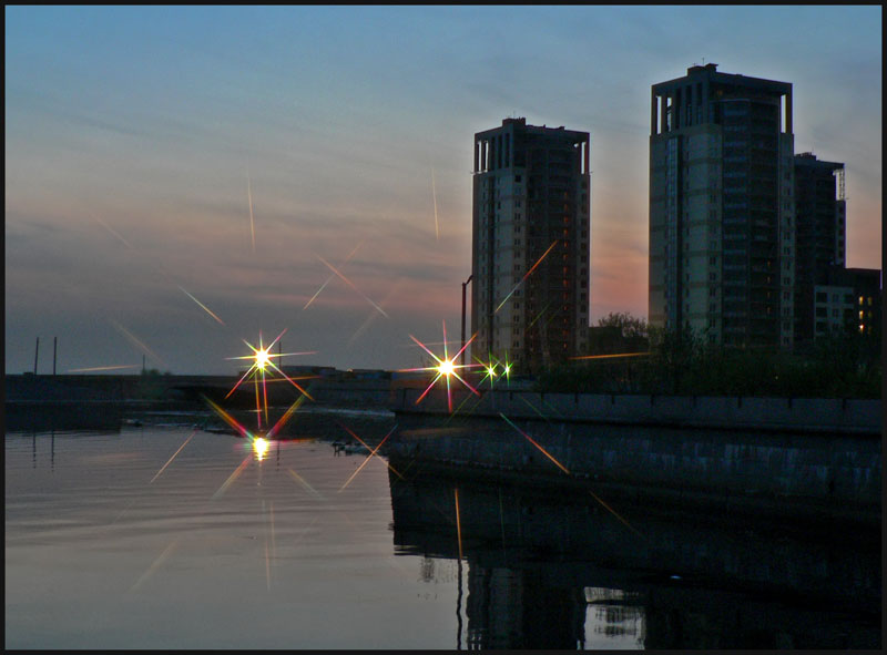 photo "***" tags: architecture, landscape, sunset