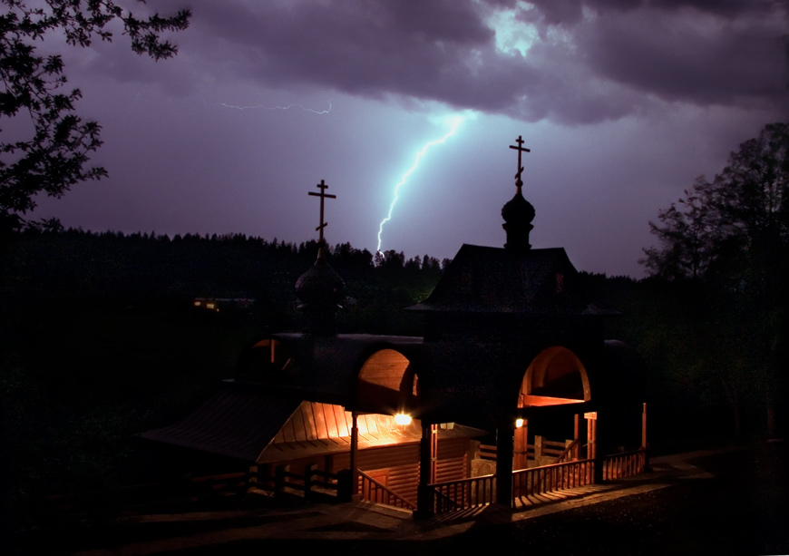 photo "Thunder-storm" tags: landscape, genre, night