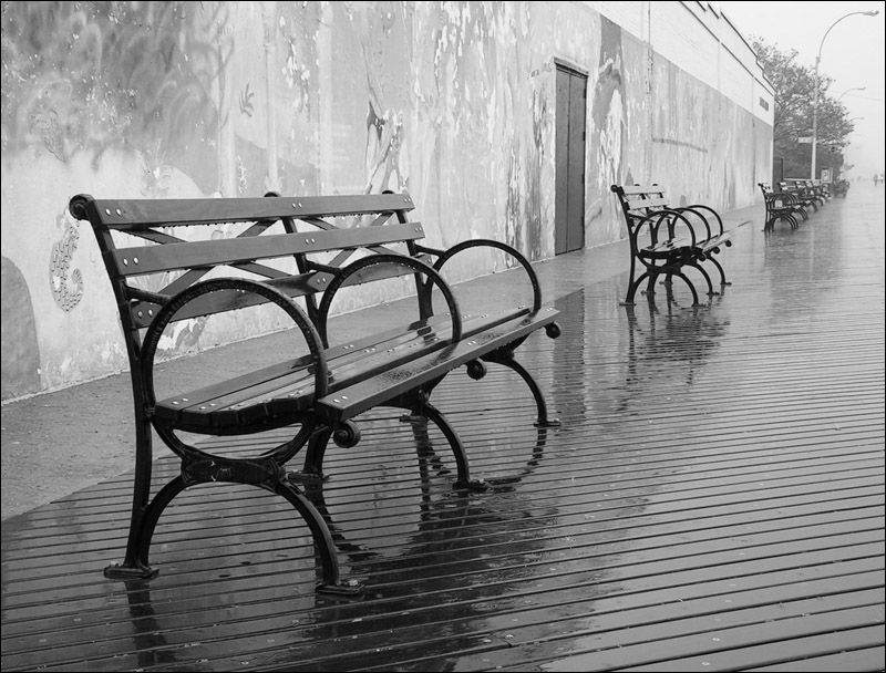 photo "Rained out." tags: black&white, misc., 