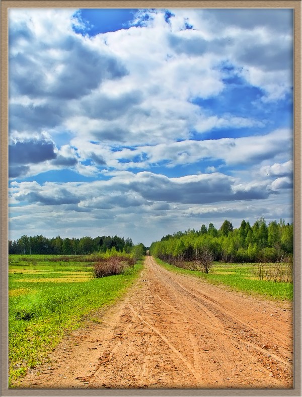 фото "Дорога в полдень" метки: пейзаж, весна