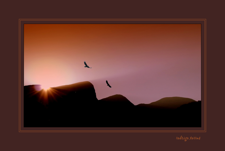 photo "the eye of mountain" tags: landscape, sunset