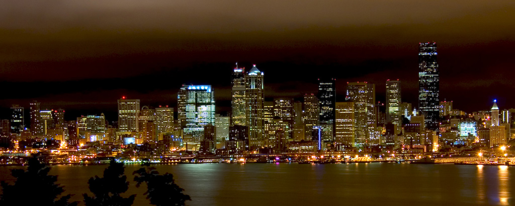 фото "Seattle Lights" метки: архитектура, путешествия, пейзаж, Северная Америка