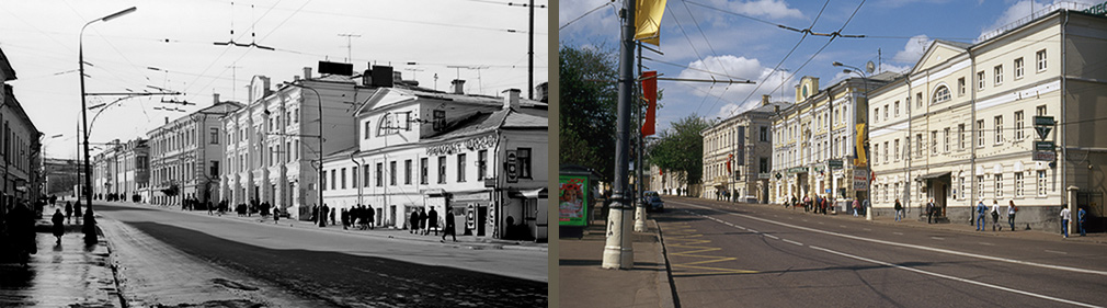 фото "Москва прежде и теперь. Пречистенка" метки: архитектура, пейзаж, 