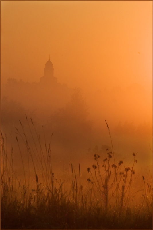 фото "В тумане." метки: пейзаж, закат