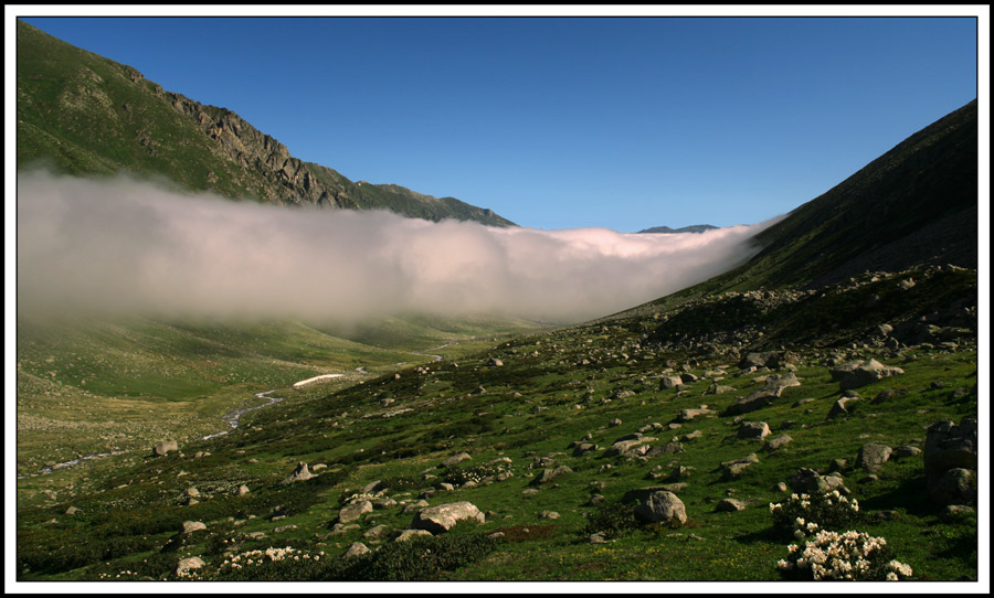 photo "foggy" tags: landscape, clouds, mountains