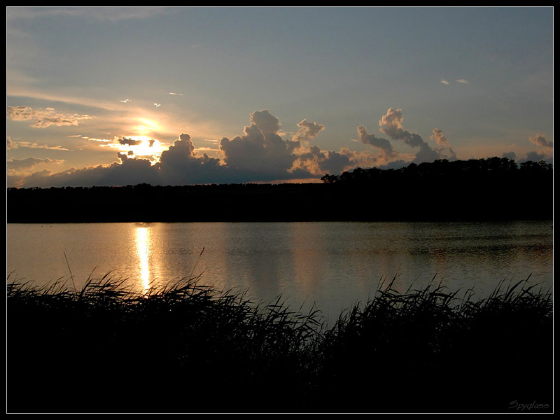 photo "Sunset on lake" tags: landscape, sunset, water