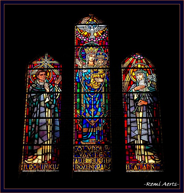 photo "glass windows of church" tags: interior, travel, 