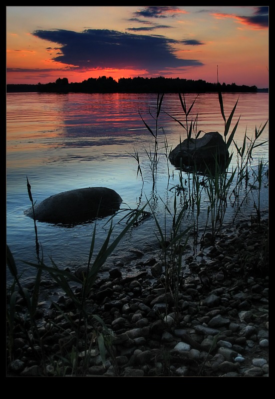 photo "Volga rvr, pls :)" tags: landscape, sunset, water