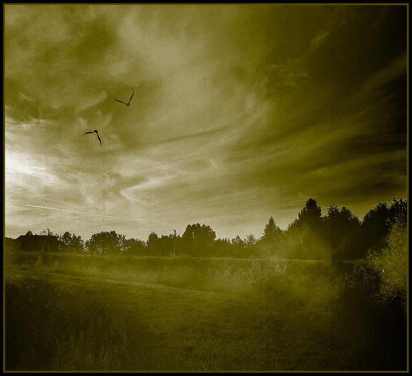 фото "Тьма наступает..." метки: фотомонтаж, пейзаж, облака