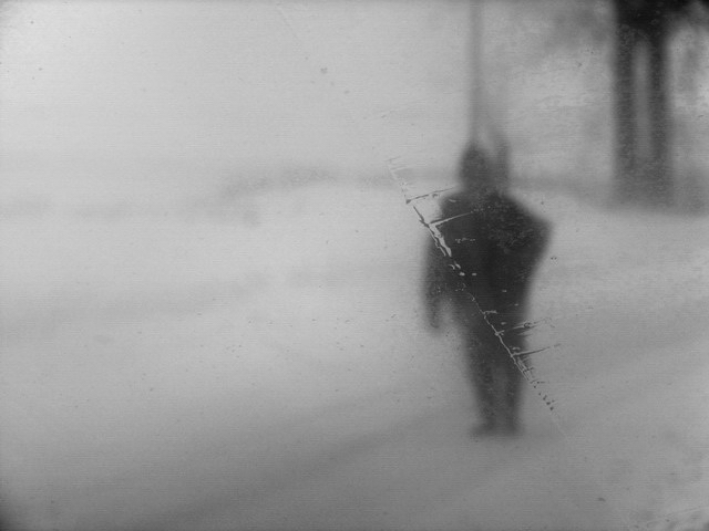 photo "alone" tags: landscape, portrait, man, winter