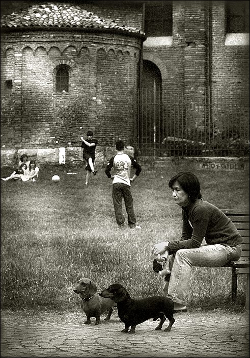 photo "The Football in the Milan # 2" tags: travel, black&white, Europe